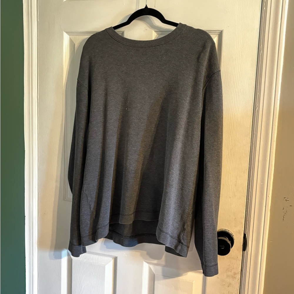 plain gray men's crew